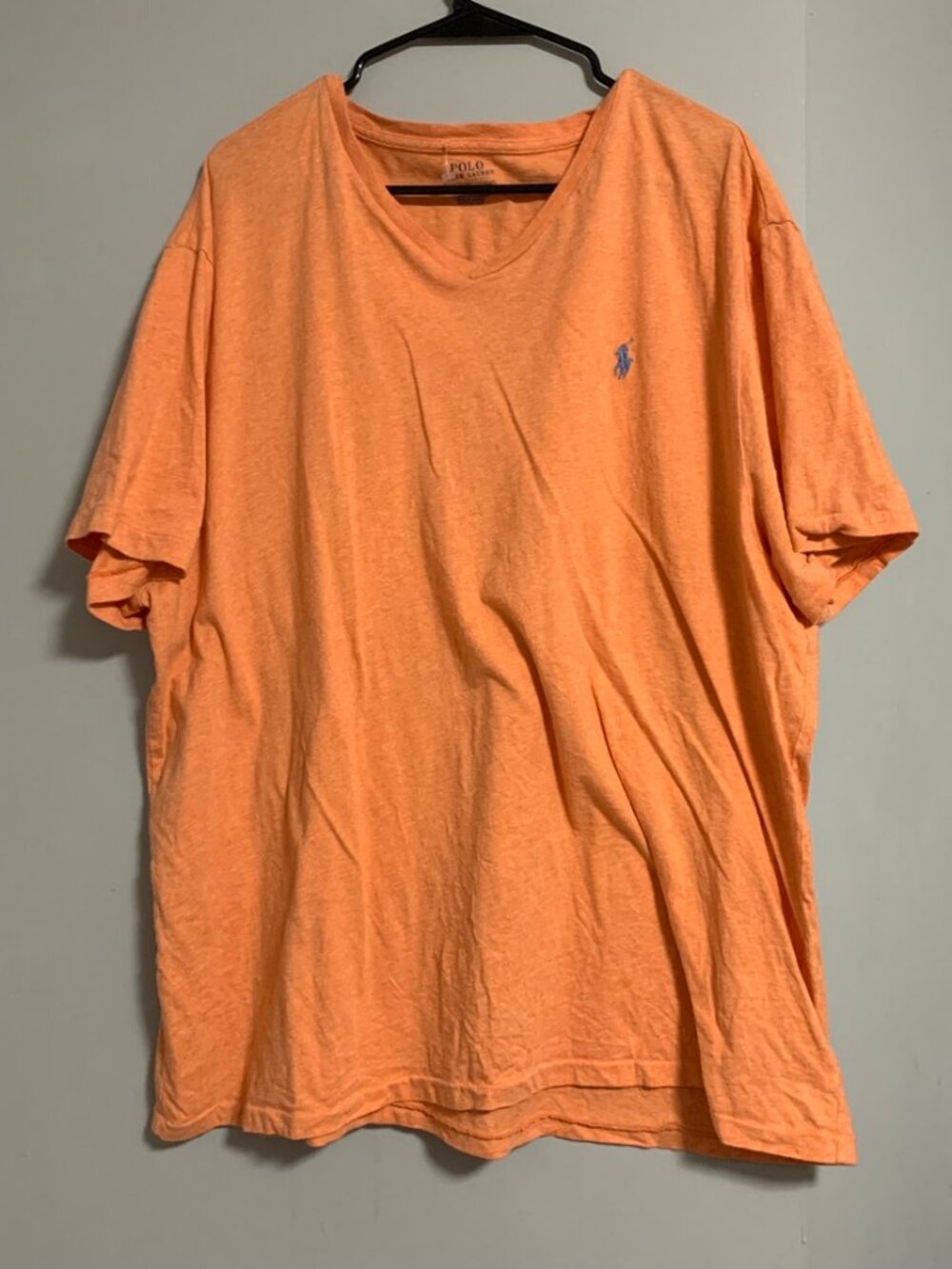 Polo Ralph Lauren V-Neck T-Shirt Heather Orange - Men's XXL
